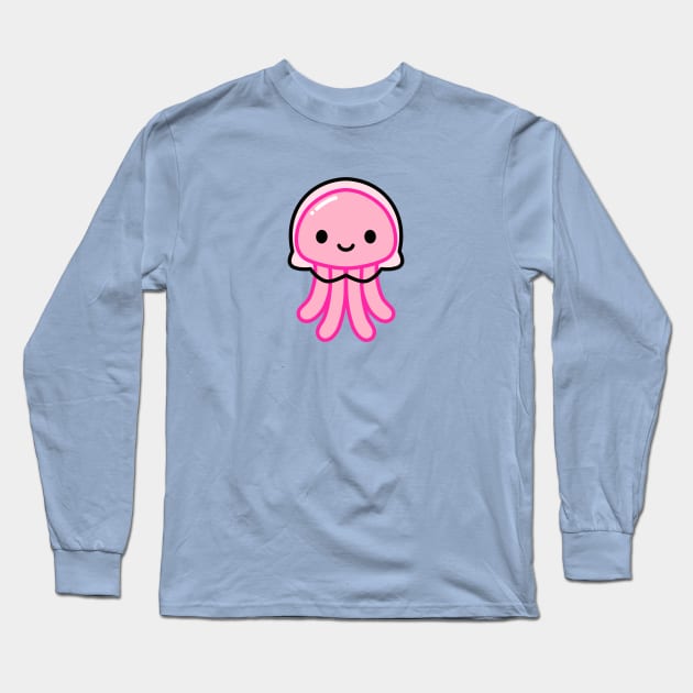 Jellyfish Long Sleeve T-Shirt by littlemandyart